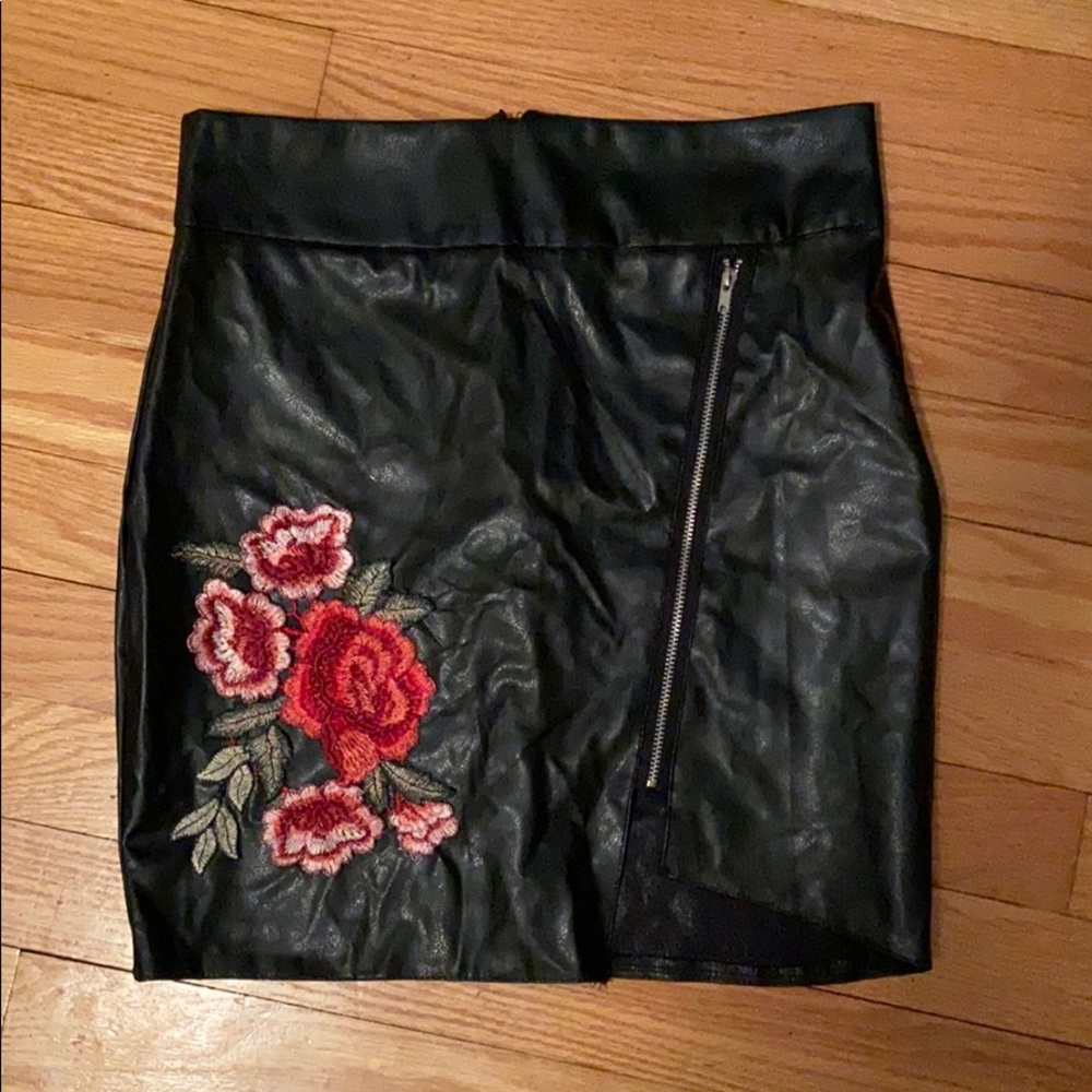 Faux Leather Skirt